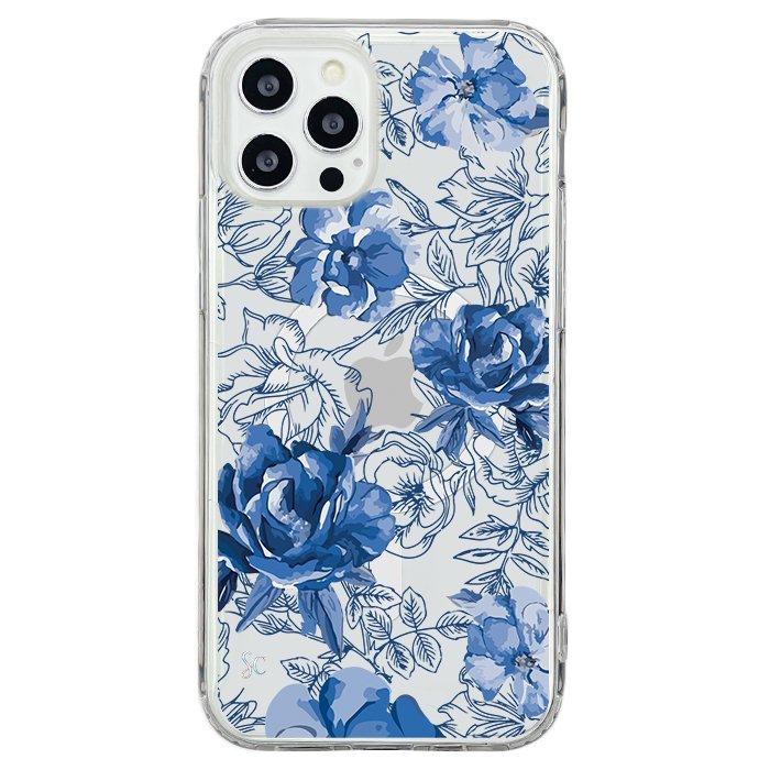 Case Celular Flores Azules - iPhone