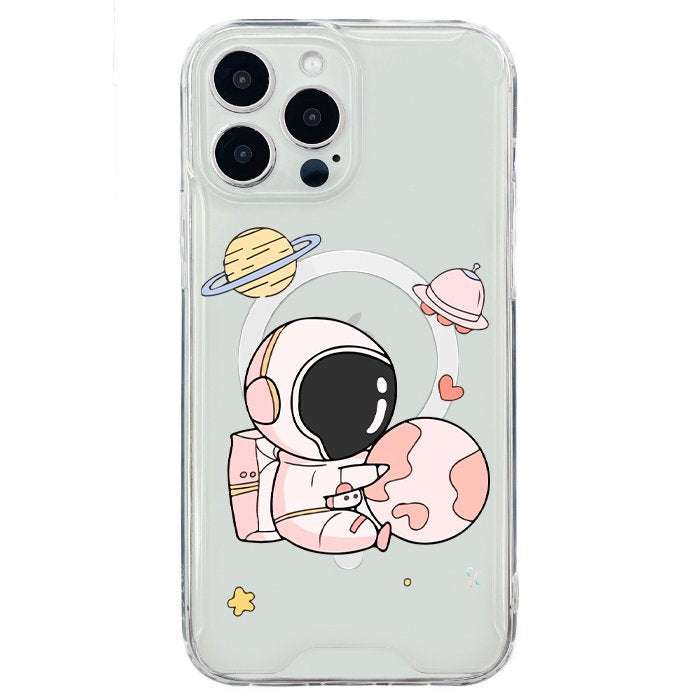 Case Celular Astronauta Rosa - iPhone