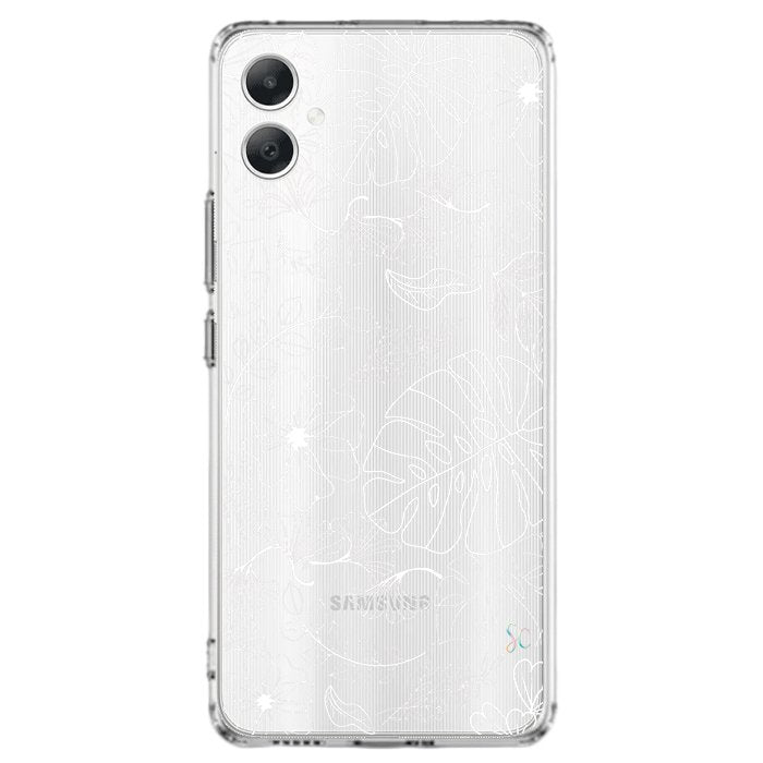 E. Case flores blancas - Samsung