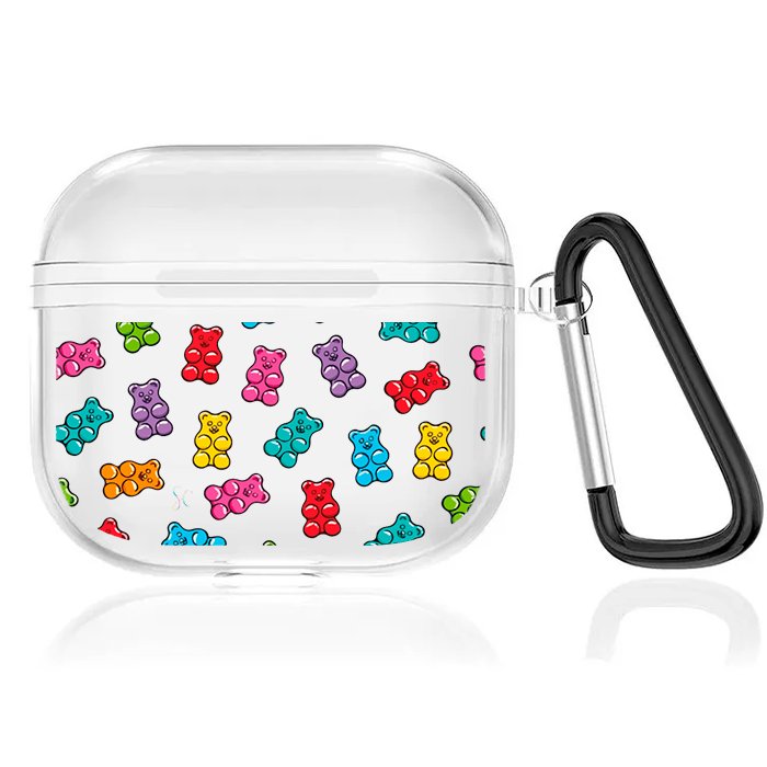 Case Audífonos Transparente Gomitas