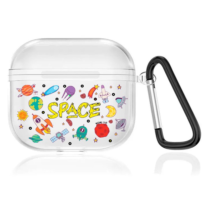 Case Audífonos Transparente Space