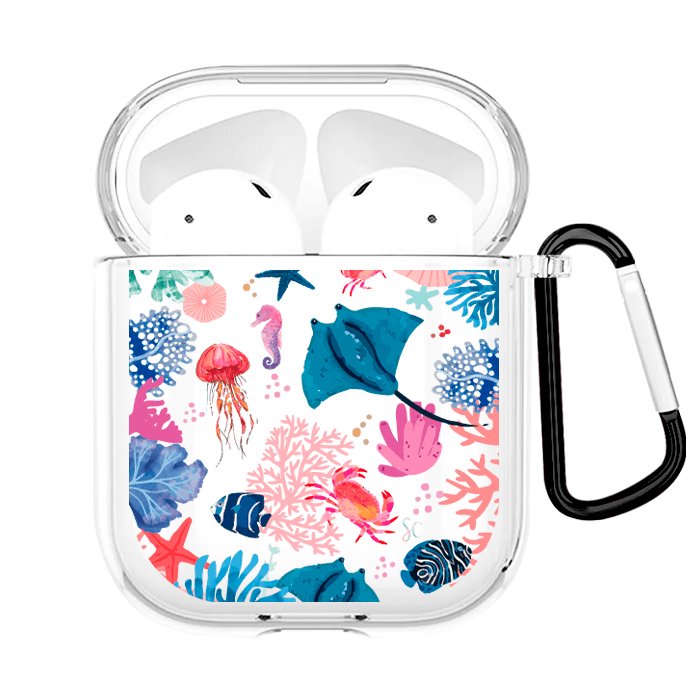 Case Audífonos Transparente Mantarraya