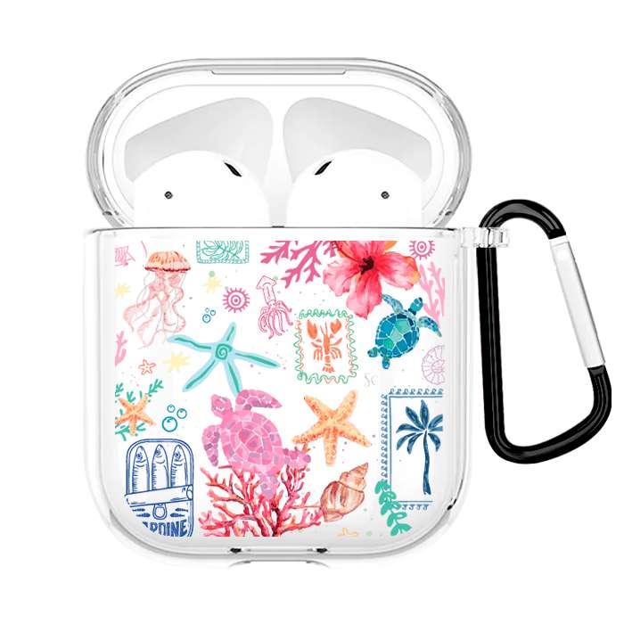 Case Audífonos Transparente Beach