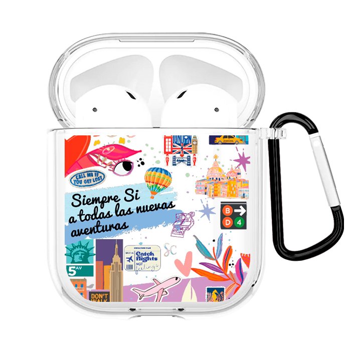Case Audífonos Transparente Aventuras