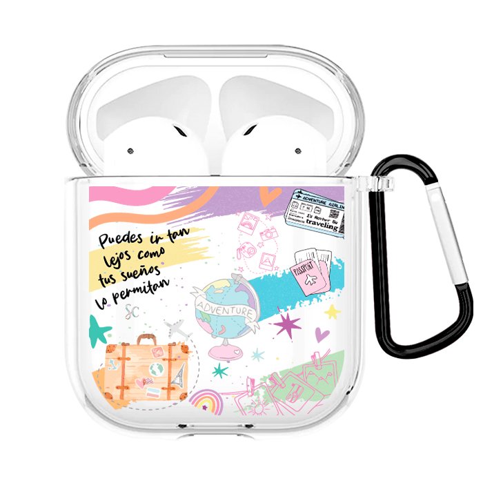 Case Audífonos Transparente Travel 2