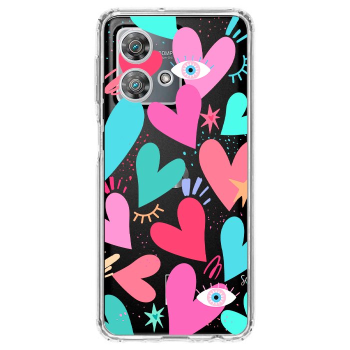 Case Celular Corazones 2 - Motorola