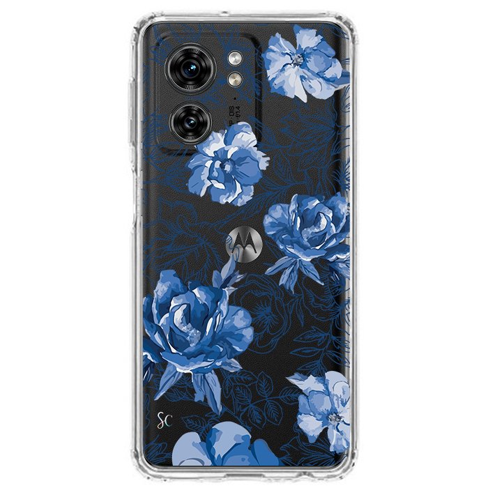 Case Celular Flores Azules - Motorola