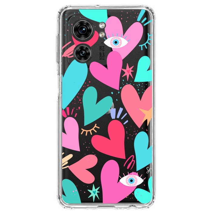 Case Celular Corazones 2 - Motorola