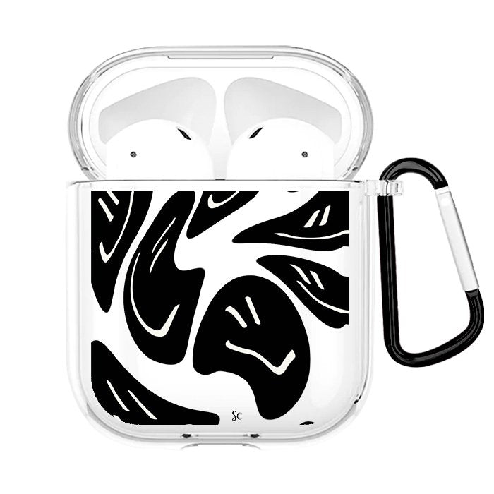 Case Airpods Transparente Faces