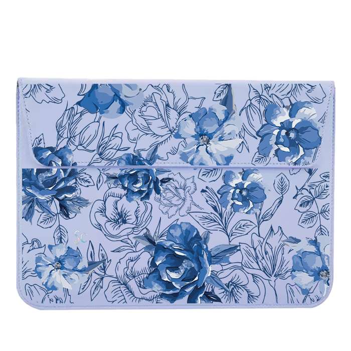 A Funda Computador Flores Azules