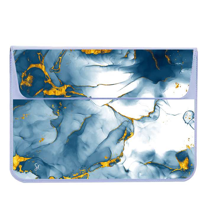 A Funda Computador Marmol Azul