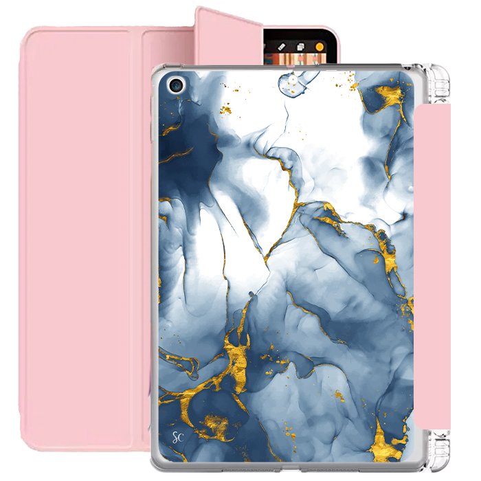E. Case iPad Marmol Azul