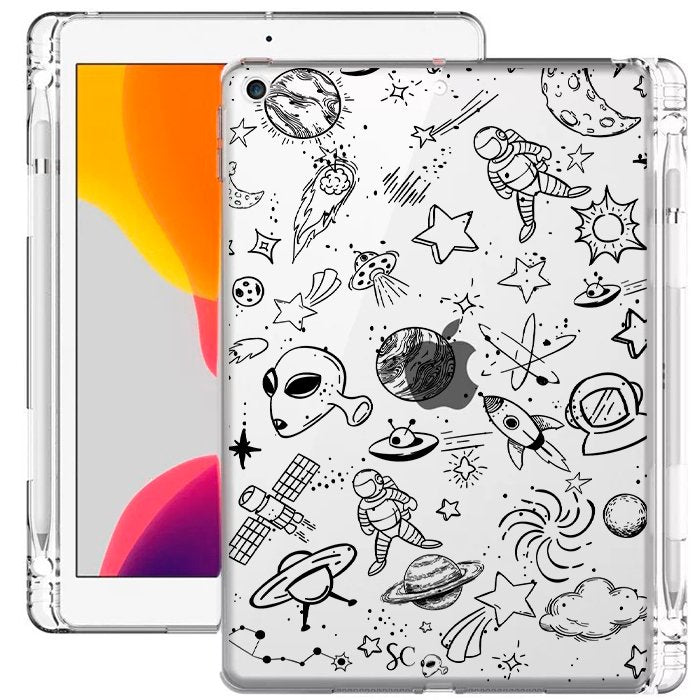 E. Case iPad Galaxia Negro