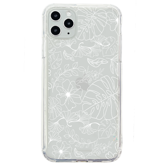 E. Case flores blancas - Samsung