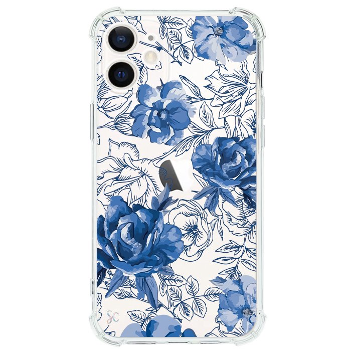 Case Celular Flores Azules - iPhone