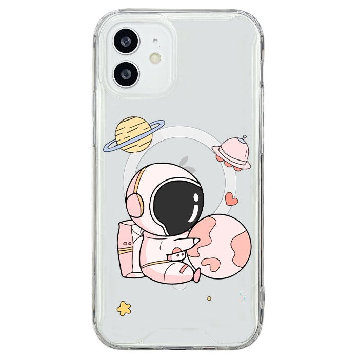Case Celular Astronauta Rosa - iPhone