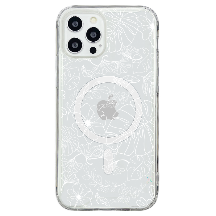 E. Case flores blancas - Samsung