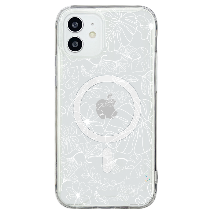 E. Case flores blancas - Xiaomi