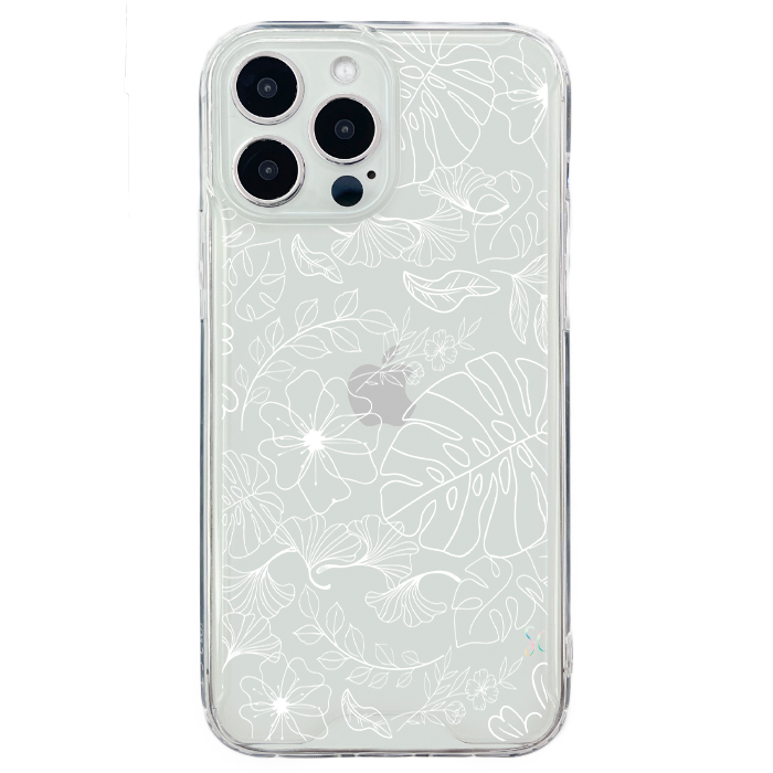 E. Case flores blancas - Samsung