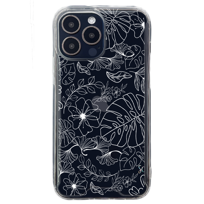 E. Case flores blancas - Samsung