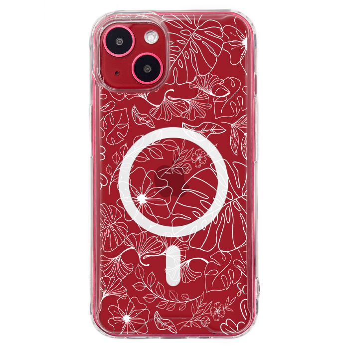 E. Case flores blancas - Xiaomi