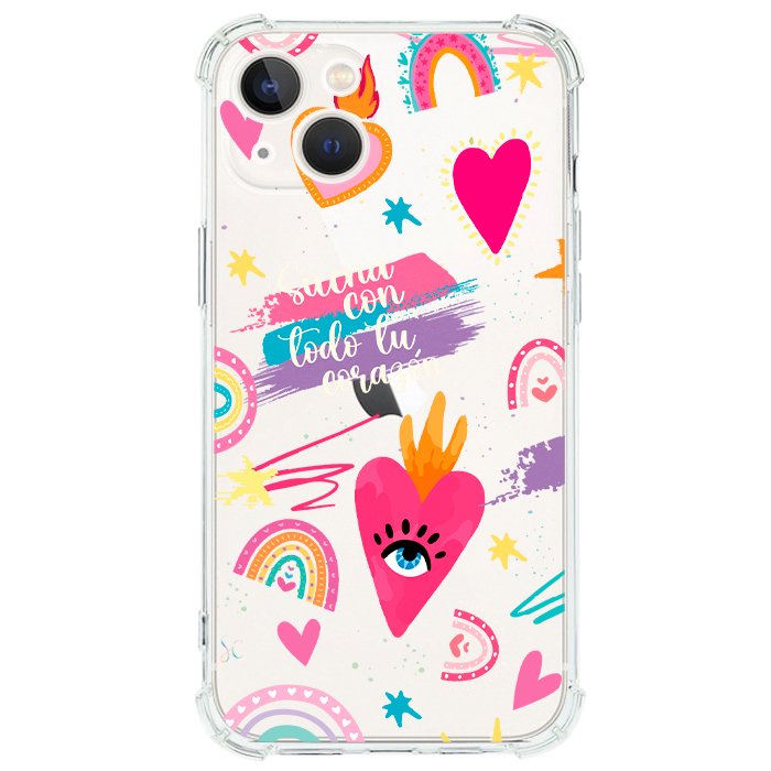 Case Celular Corazones 3 - iPhone