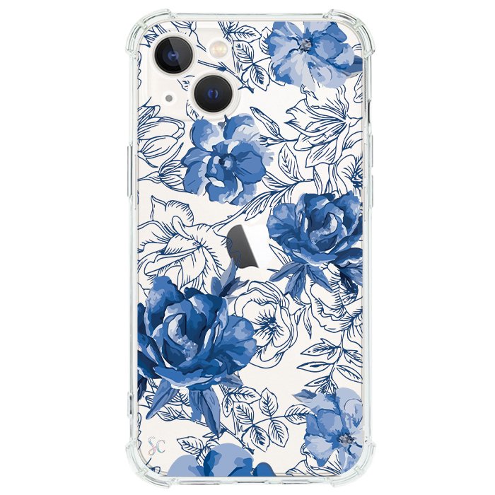 Case Celular Flores Azules - iPhone