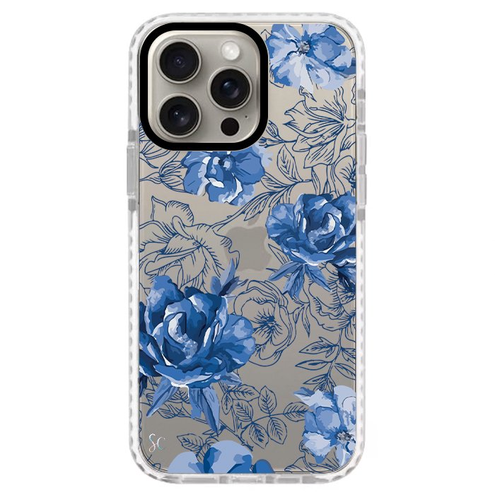 Case Celular Flores Azules - iPhone