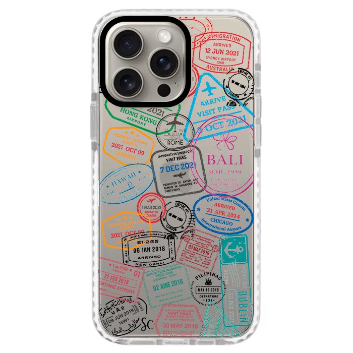 Case Celular Sellos Pasaporte - iPhone