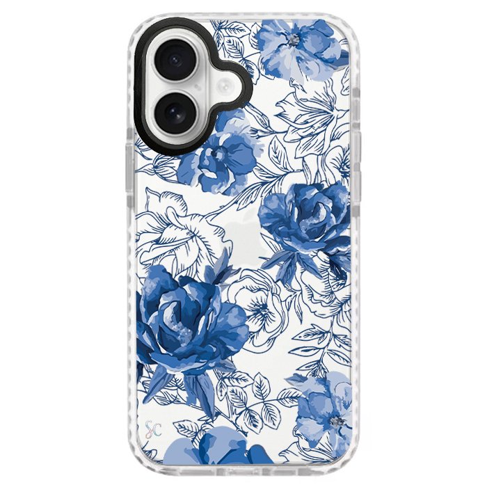 Case Celular Flores Azules - iPhone