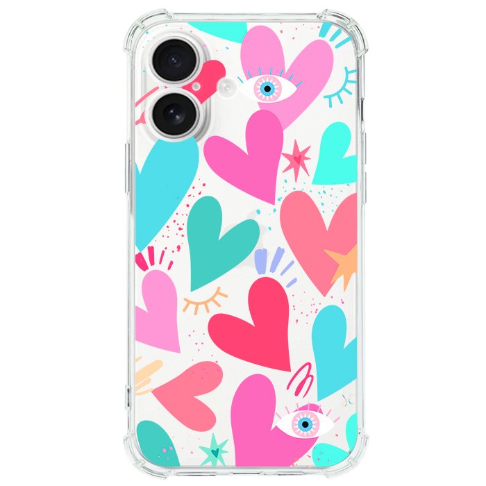Case Celular Corazones 2 - iPhone