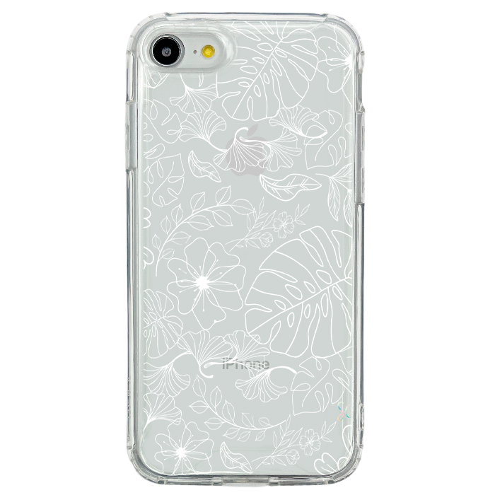 E. Case flores blancas - Samsung