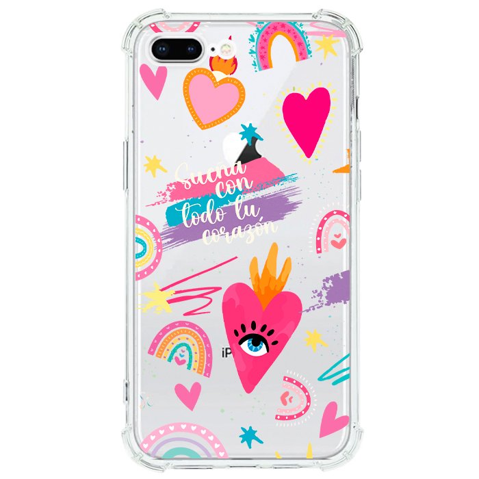 Case Celular Corazones 3 - iPhone