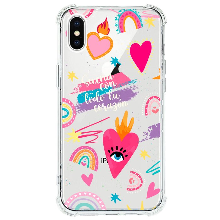 Case Celular Corazones 3 - iPhone