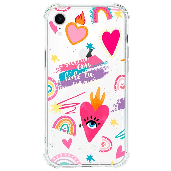 Case Celular Corazones 3 - iPhone