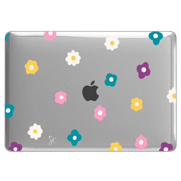 Case Macbook Transparente Flores