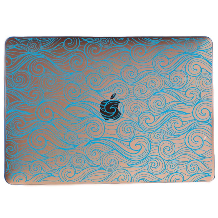 Case Macbook Transparente Olas