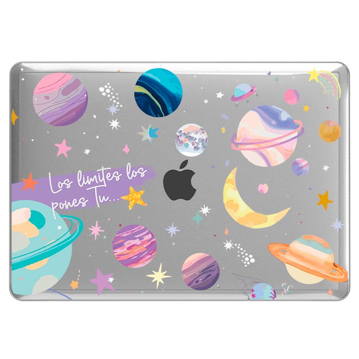 Case Macbook Transparente Planetas