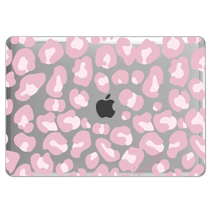 Case Macbook Transparente Print Rosado