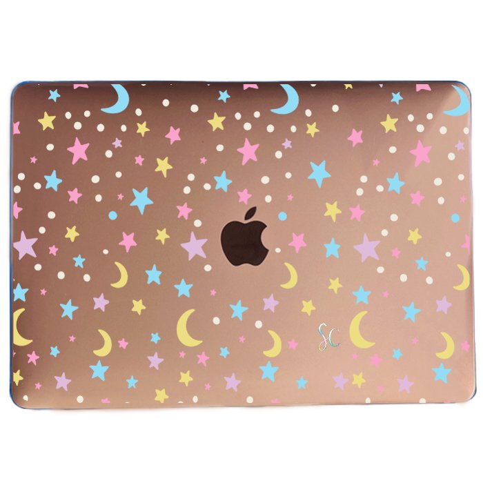 Case Macbook Transparente Estrellas