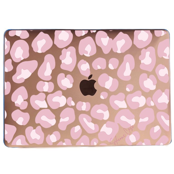 Case Macbook Transparente Print Rosado
