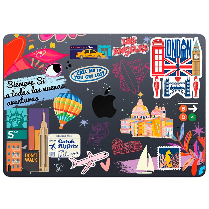 Case Macbook Transparente Aventuras
