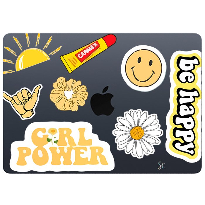 Case Macbook Transparente Girl Power