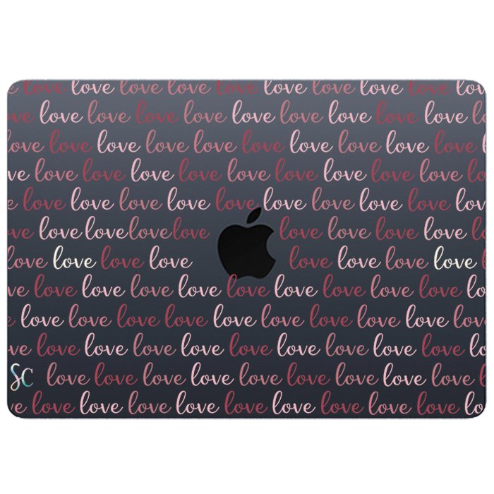 Case Macbook Transparente Letters