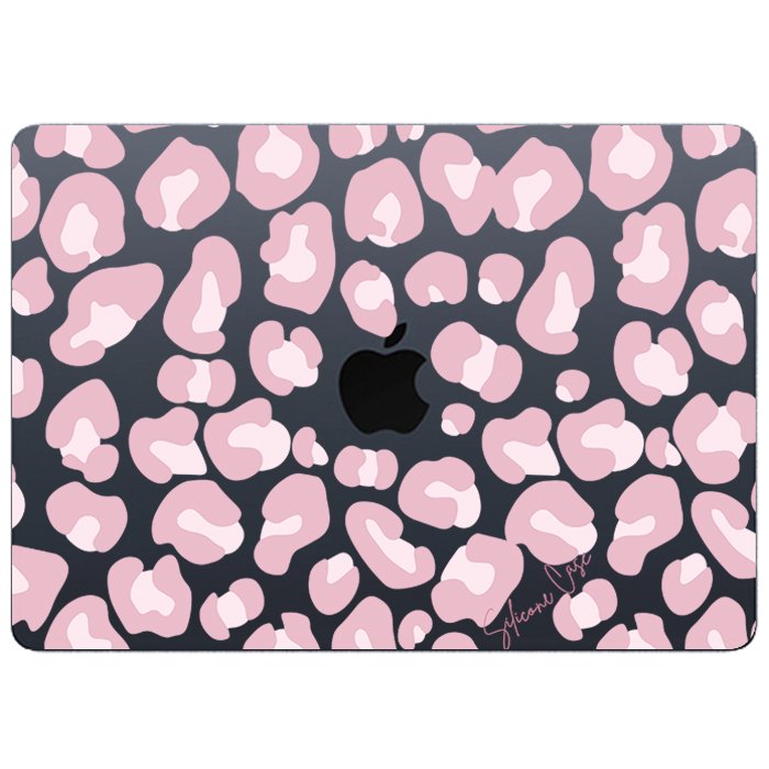 Case Macbook Transparente Print Rosado