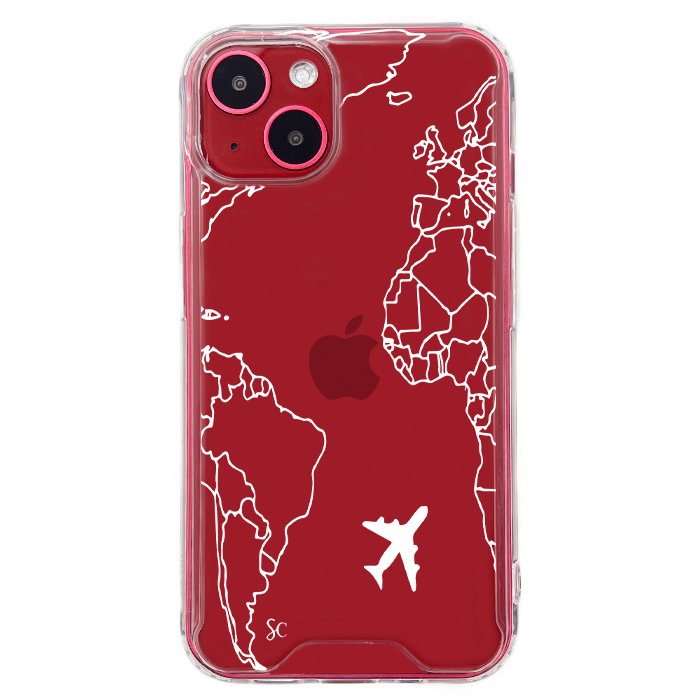 E. iPhone Mapa Mundi Blanco