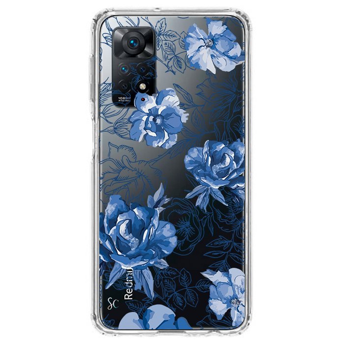 Case Celular Flores Azules - Xiaomi