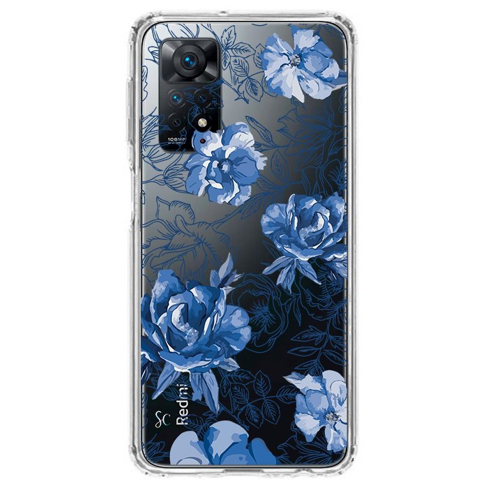Case Celular Flores Azules - Xiaomi