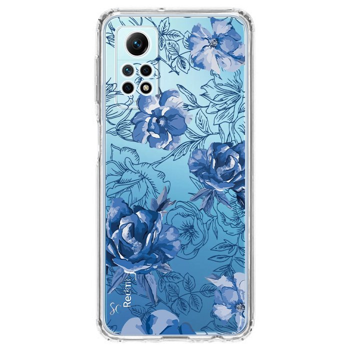 Case Celular Flores Azules - Xiaomi