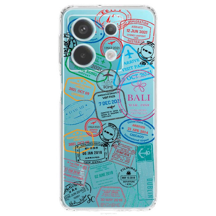 Case Celular Sellos Pasaporte - Xiaomi